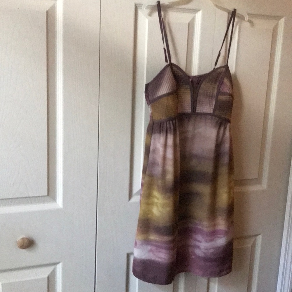 Xhilaration Purple and Olive Strappy Tank Dress